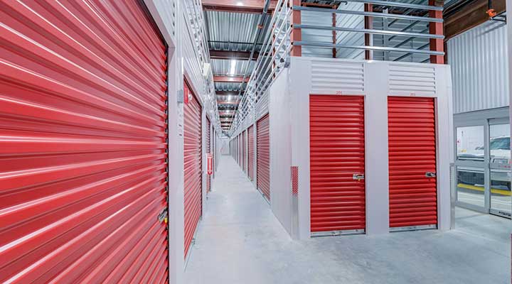 interior hallway of new public storage storage units in fort worth texas